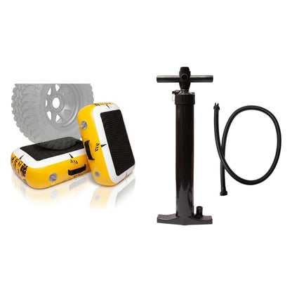 040 Parts Hebekissen-Set: 2er Hebekissen + Handpumpe - aufpumpen ohne Kompressor