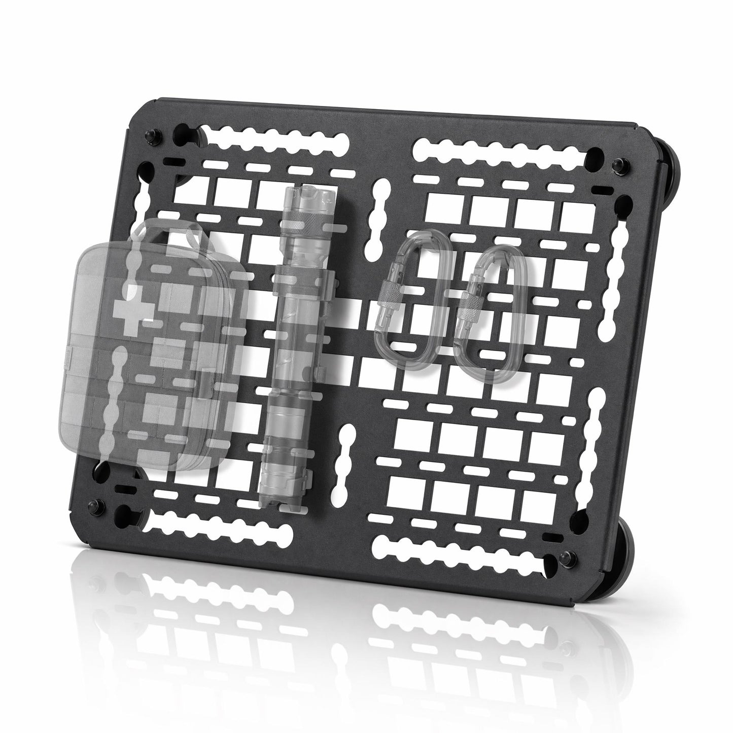 040 Parts Magnetska Molle ploča 59x40 cm aluminijum s praškastim premazom za kombi i osobni automobil T5 T6 T6.1 T7 California Marco Polo i sva vozila s metalnom površinom