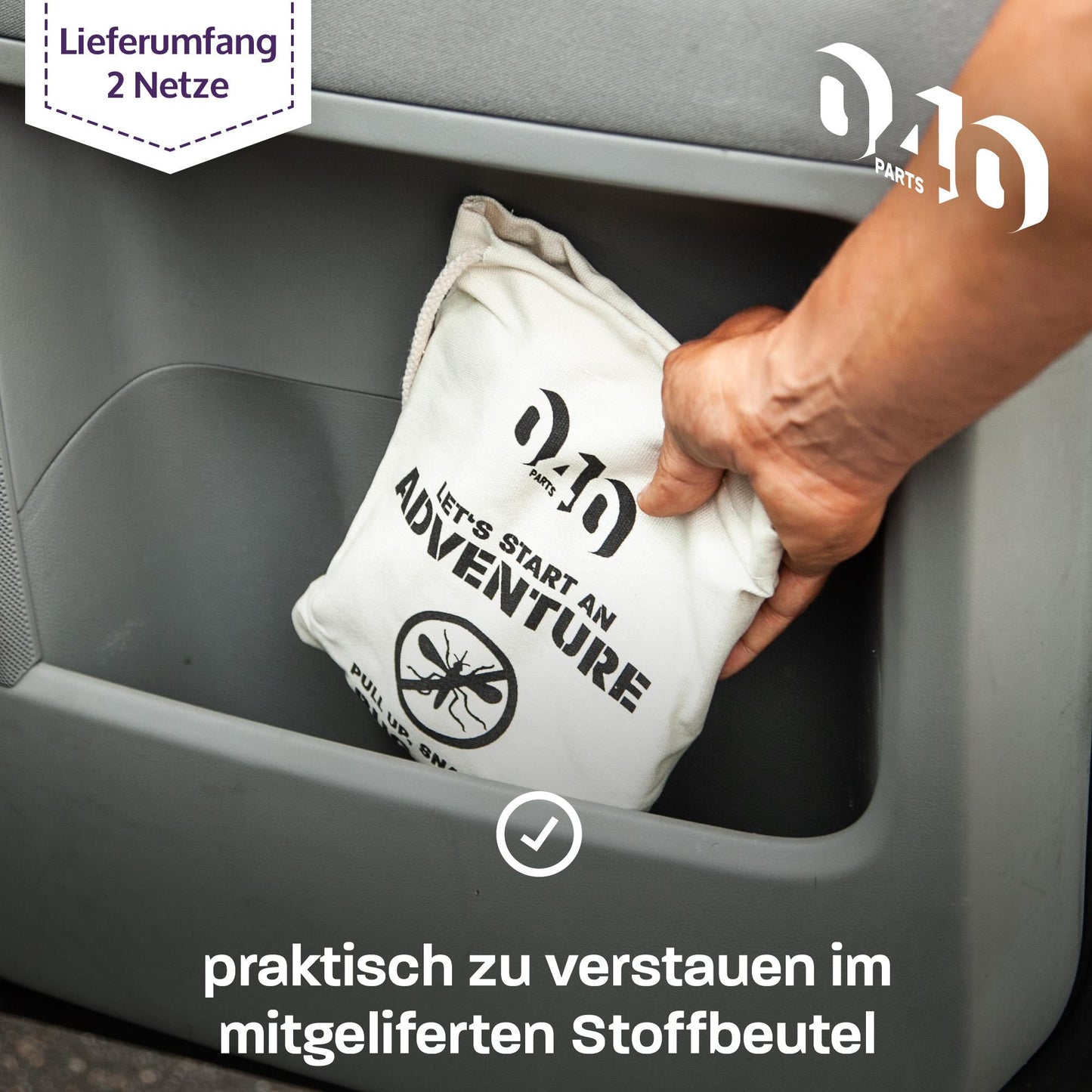 040 Parts Zanzariera di alta qualità compatibile con VW T5 T6 T6.1 California - Installazione facile e protezione affidabile dalle zanzare
