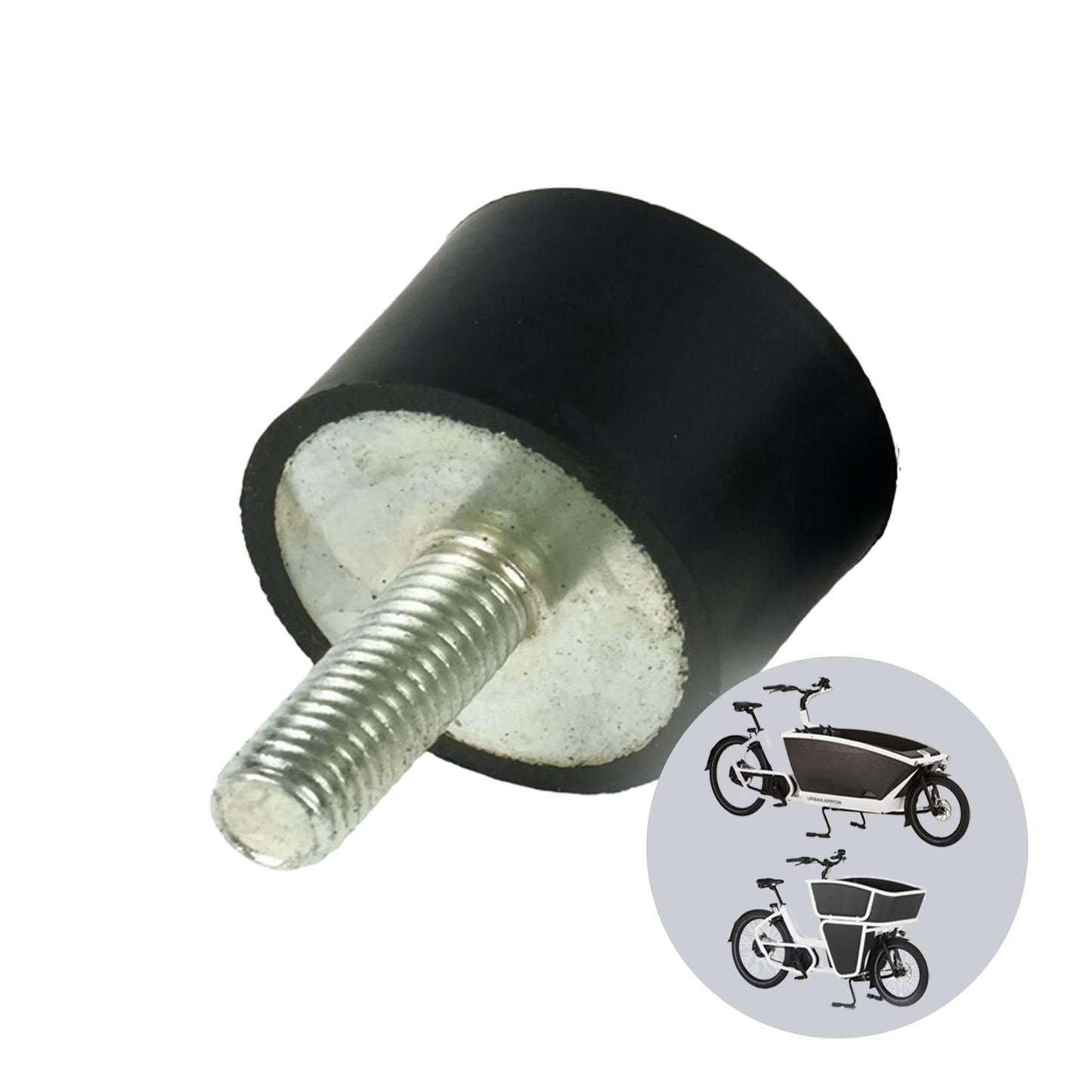 Moin Minis 1er Gummipuffer Ersatzteil für Urban Arrow Family und Family Next Schloss Gummi Rahenschloss Gummiverbinder Gummihalterung - 040parts - 4260715845044