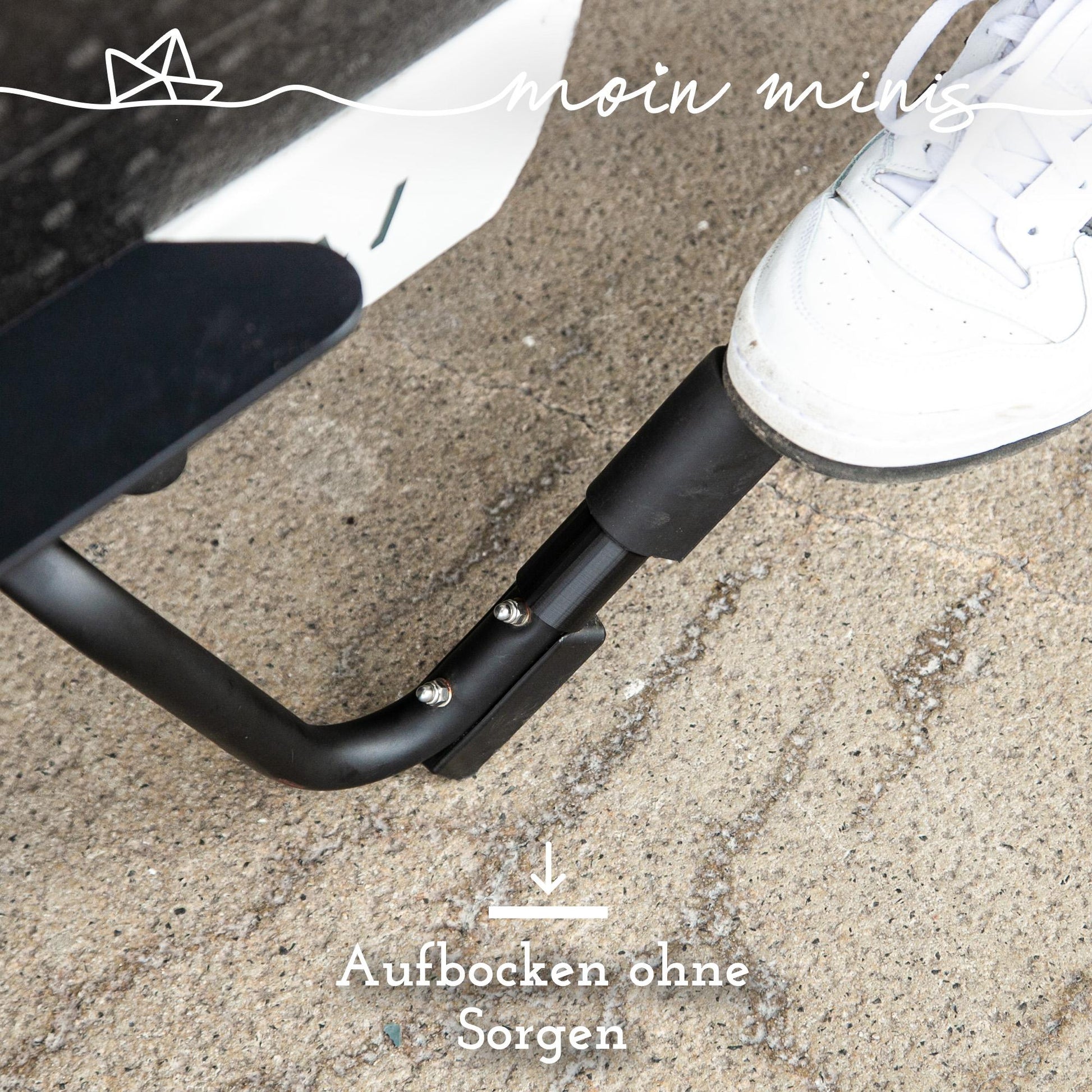 moin minis 2er Set Abstandshalter für Fahrradständer für Urban Arrow Family & Family Next & Shorty Lastenräder Schützt Gummipuffer - 040parts - 4260715845266