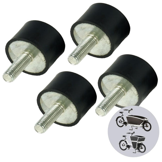 Moin Minis 4er Set Gummipuffer Ersatzteil für Urban Arrow Family und Family Next Schloss Gummi Rahenschloss Gummiverbinder Gummihalterung - 040parts - 4260715845051