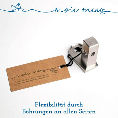 moin minis Adapter Croozer Fahrradanhänger bis 2015, Croozer 535/737/kid1+2, van 101, Cargo Achsadapter Zusatzkupplung - 040parts - 4260715840933