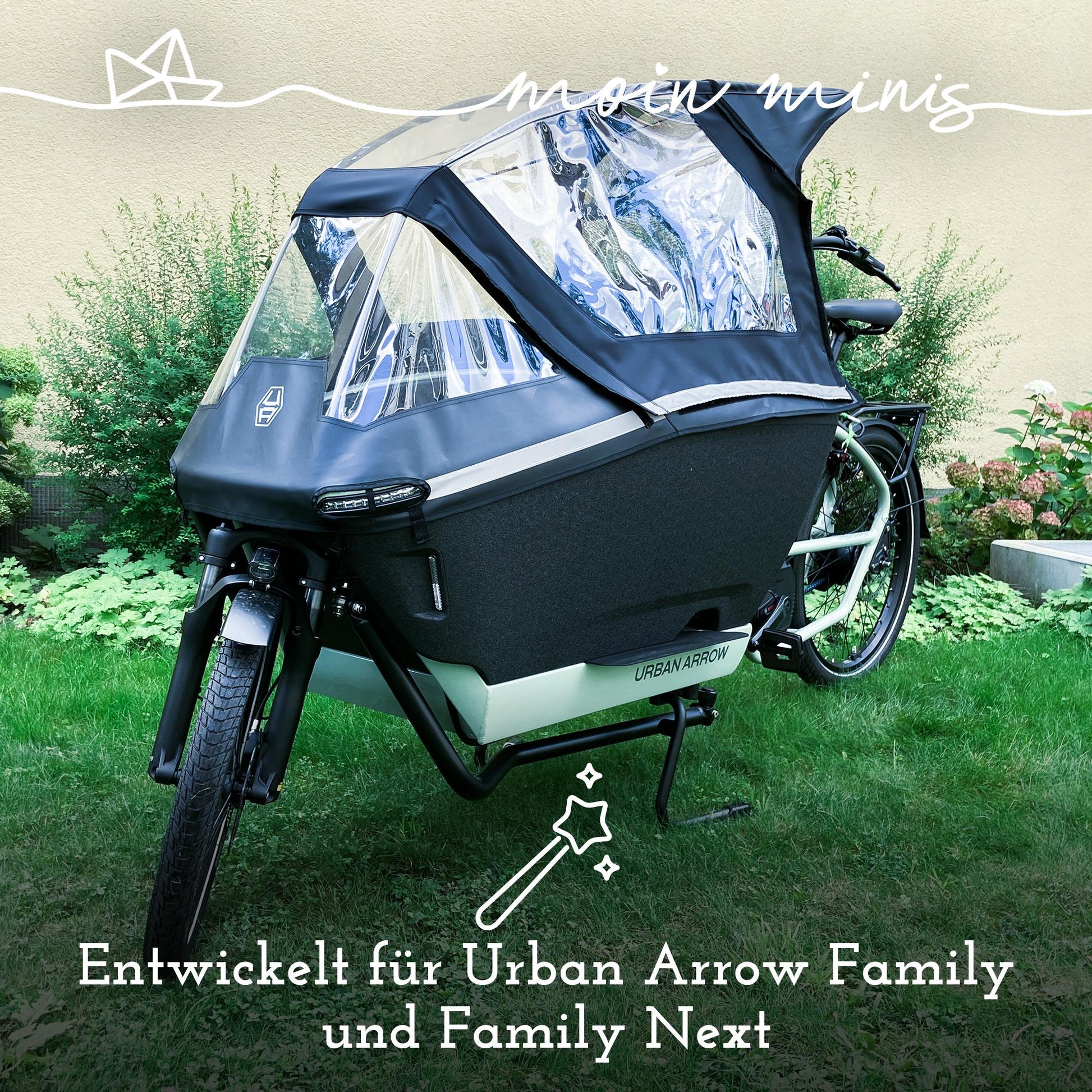 moin minis Einstiegshilfe für Urban Arrow Family & Family Next Lastenrad Fahhrad Cargo bike Trittbrett - 040parts - 4260715844894
