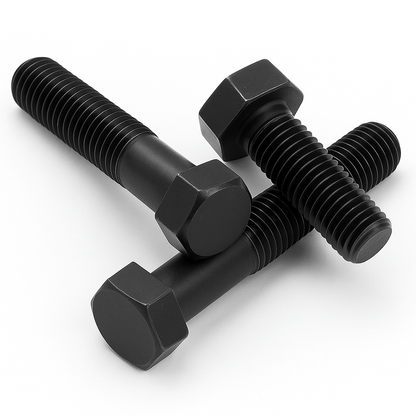 Sechskantschraube DIN 933 M10 8 - 8 schwarz verzinkt - 040parts - 4260715846485