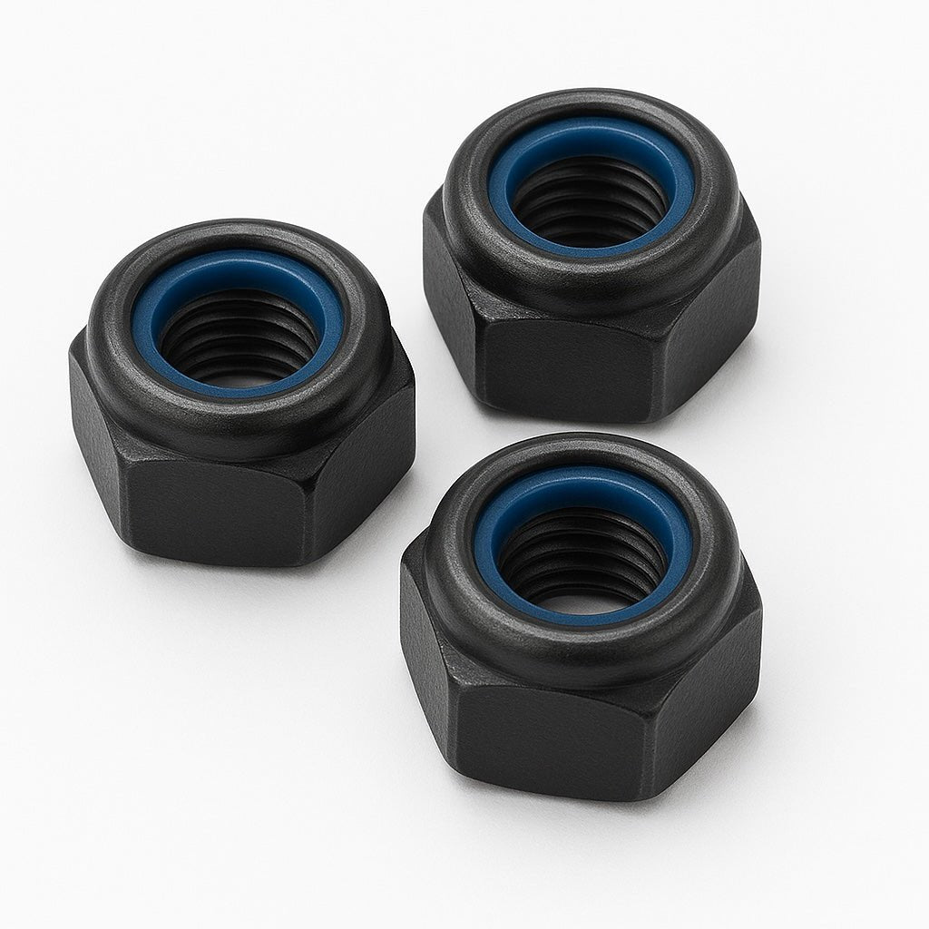 Sicherungsmutter DIN 985 M10 schwarz verzinkt - 040parts - 4260715846881